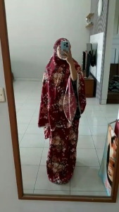 MUKENA AL-ZAHRA DEWASA MOTIF BUNGA SAKURA