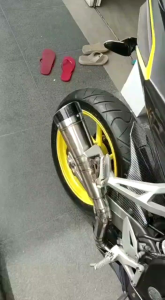 knalpot racing R9 h2 titan full system buat motor Vixion CB150R Satria FU Sonic150R Xabre Byson Verza Tiger Scorpio R15 CBR150R dan lain lain