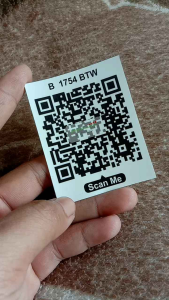 Stiker Barcode My Pertamina Tempel Kaca Mobil