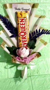 buket coklat mini silverqueen 58gbuket kosonganbuket murah hadiah hari valentine
