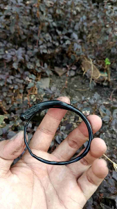 gelang akar bahar hitam size kantor lentur asli