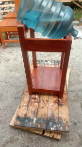 TERMURAH Meja dispenser meja galon tatakan galon bahan kayu jati belanda siap pakai