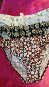 AVON Naomi 7-in-1 Hi-leg Panty Pack - 7-pack of womens panties in various colors and floral patterns for sleep and lounge wear.
