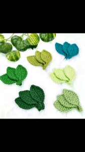 Set 6ชิ้น ใบไม้มีก้านโทนเขียวไหมคอตตอนซอฟท์ size.ใบรวมก้าน5.5×2.5ซม ใบไม้สำหรับตกแต่งชิ้นงาน งานแฮนด์เมด งานDiy