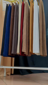 Haseena Celana Kulot Lidi Nayyara Plisket Lidi Pleats Pants Bawahan Wanita Panjang Full Karet Tebal Anti Nerawang All Size