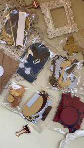 Kertas Frame Scrapbooking Bingkai vintage deco journaling journal junk Frame Old Vintage Greek Retro Paper Deco DIY Craft