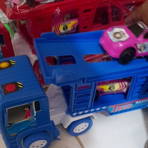 Mainan Abak Balita Troek Gandeng Dua Tingkat Dgn Mobil 5 44000pc Warna Warni