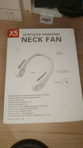 Wearable Neck Air Conditioner Fan 360° Cooling Rechargeable Personal Neck Fan for Outdoor & Indoor Use