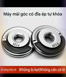 Đĩa Ép Tự Khóa Cho Máy Mài Góc M10/M14 Thép Cứng Cao Cấp Tháo Lắp Siêu Nhanh Không Cần Cờ Lê