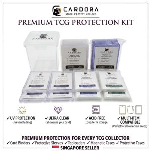 Cardora Premium TCG Protection Kit with Card Protective Sleeves Toploaders Magnetic Cases and Protective Cases