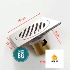 Ga thoát sàn 10x10cm dày 6ly dùng cho ống 486076 chống trào nước chống côn trùng