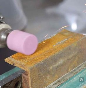 หินเจียรแกนชมพู 6-10mm ราคาต่อชิ้น หินเจียรนัยมีแกน ดอกเจียรโอเล่ หัวกระสุน หัวกระบอก หัวกลม