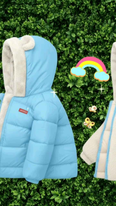 Jaket Musim Dingin Anak Laki-Laki Perempuan Kupluk Telinga Beruang/Jaket anak  Jaket bayi  Jaket musim dingin anak  Jaket winter anak  Jaket beruang  Jaket hoodie telinga beruang  Jaket puffer anak  Jaket bulu domba anak  Mantel anak  Baju hangat bayi  Ja