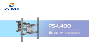 ZENO P5-L400  Full Motion TV Wall Mount for Most 32-70 inch Flat Screen/LED/4K TV TV Mount Bracket Dual Swivel Articulating Tilt 6 Arms Max VESA 600x400mm Holds up to 132lbs Fits 8” 12” 16" Wood Stud Pemegang TV braket Penyangkut Tv Braket 电视机墙壁支架