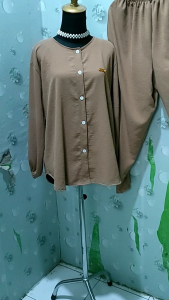 Setelan Wanita Panjang Busui Cringkle Airfllow & Baju Tidur Wanita Moderen