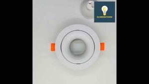 360 Adjustable Angle GU10 Recessed Downlight Fittings / LED Spot Light - Single/Double, Aluminum Material, White/Black Color, Bulb not Included - Available in 3000K/4000K/6000K