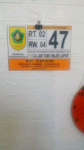 Custom Nomer Rumah Resmi Terdapat Logo Kota Kabupaten Se Indonesia
