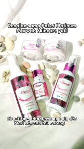 Marwah skincare paket platinum original aman BPOM mengatasi flek hitam aman