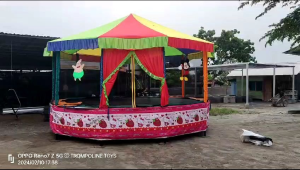 Kain Atap Trampoline Bulat