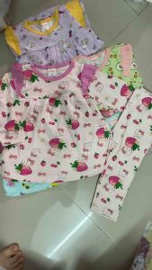 9-24kg Bộ thun babydoll tay dài quần dài thu đông cho bé gái Thun borip đẹp chất vải mềm co giãn tốt 941-891
