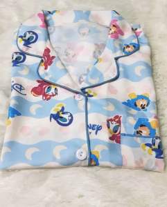 ชุดนอนลายดีสนีย์(กางเกงขาเว้า)ผ้าไหมอิตาลีเกรดพรีเมี่ยม