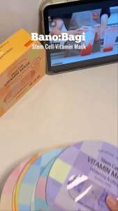 Combo 10 mặt nạ Banobagi Stem Cell Vitamin Mask dưỡng trắng cấp ẩm làm sáng da Hàn Quốc