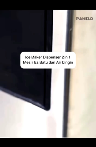 Hicon Mesin Dispenser Pembuat ES Batu 30Kg Ice Maker Terbaik Cafe