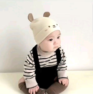 Promo 2024 Kupluk Bayi Premium RIB CVC bordir fhasion Topi Anak Bayi Lucu