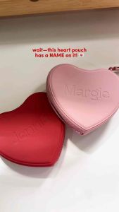Noonday Heart Purse | Premium Silicone Personalized Organizer Wallet Travel Pouch Waterproof Makeup Gift Bag