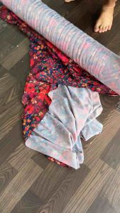 Vải Lụa Cát Hoa( chất vải poly) khoang 100- may áo đầm xòe chỉ 20k.1m khổ 1m1.làm rèm che phủ.ghi đô