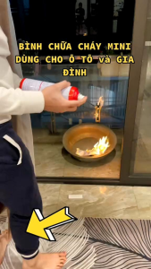 Bình cứu hỏa mini loại 1kg nhỏ gọn rất tiện dụng cho mỗi gia đình