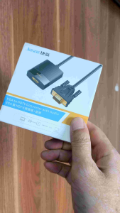 Jasoz Bộ chuyển đổi VGA-HDMI 4K Hỗ trợ 1080P/60Hz Chuyển đổi kết nối từ VGA sang HDMI Nguồn điện Micro USB 5V Chính hãng bảo hành 18 tháng