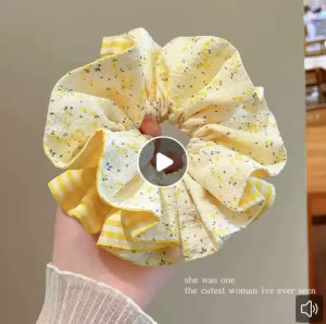 Dây Buộc Tóc Scrunchies Hoa Nhí Vintage – Dây Buộc Tóc Bản To Style Hàn Quốc Xinh Xắn Hottrend