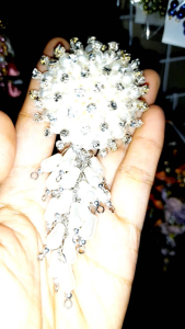 Bros hijab matahari diameter 5cm panjang bros 11cm