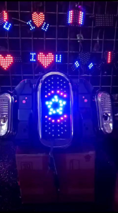 stoplam runing Fazzio motif bintang dengan 8 mode kedipan otomatis