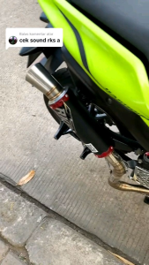 Knalpot Original RKS Inlet 38 & 50 Black Coating Series All Motor Matic