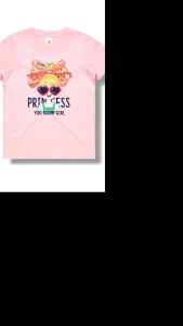 Kaos Anak Perempuan Princes Lucu Lengan Pendek Usia 1-12 Tahun Katun Kombed 30s