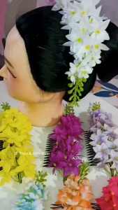 พร้อมส่ง หวีสับดอกไม้นางรำ หวีสับดอกคูณ หวีสับเกล้าผม 1 ชิ้น