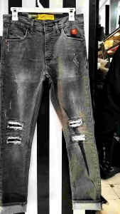 Celana Pria Lengan Panjang Model Sobek-Sobek Kekinian