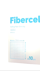 Fibercelle Gelling Fiber Dressing Hijau Pucat untuk First Aid 10x10cm 10pcs