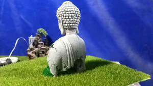 Mô Hình Tượng Phật Bán Thân trang trí tiểu cảnh bể cá non bộ...chất liệu bột đá cao cấp