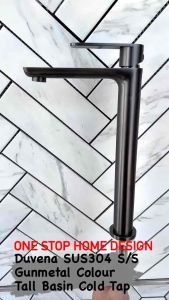 🌈DUVENA🌈GUNMETAL TALL BASIN COLD TAP