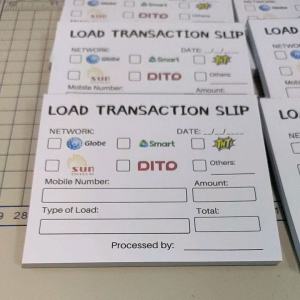 Transaction Slip Reeceipt Notepad