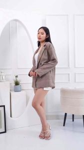 LONAIRE 7333 - Gaya Desain Korea: Blazer Wanita Mantle Premium