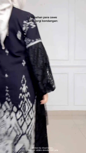 JENARA DRESS TENUN BLACK CHARMING - COUPLE BAJU TENUN
