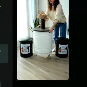 Paket 1 Set Kursi Tong Kaleng Kursi Cafe Kursi Teras (2Bangku+1Meja)