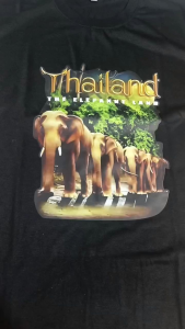 Kaos Katun Premium 28s & Kaos Oleh-Oleh THAILAND Gajah Bayak