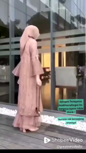 Baju Muslim Dress Casual Wanita Dewasa Model Full Tile Premium