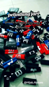 Paket hemat ISI 10 PCS Pelindung jari kain motif dan polos elastis