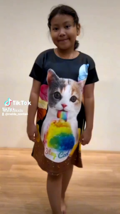 DRESS ANAK VIRAL/DRESS KUCING 3D/DRESS SCUBA TERBARU
